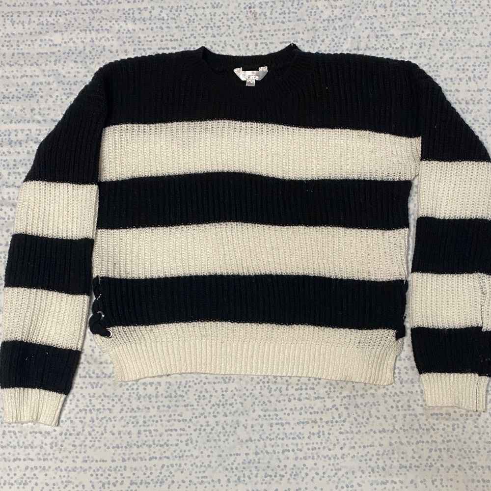 No Boundaries Black Knit Top